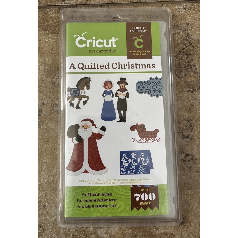 CRICUT Cartridge A Quilted Christmas #2001189 Holiday up to 700 Images New Santa